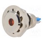 Индикаторная лампа led плоский ONPOW GQ12F-DO24 (GQ12F-D/O/24)