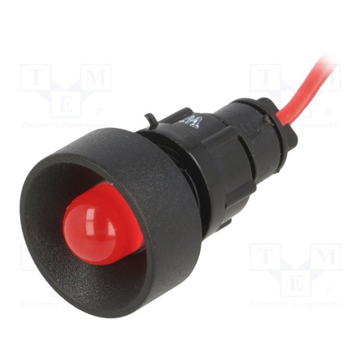 Индикаторная лампа led вогнутый POLAM-ELTA LR-D10B-230ACDC BLINKING (LR-D10B-230AC/DC)