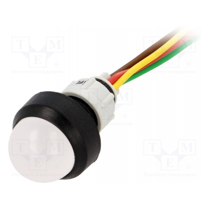 Индикаторная лампа led выпуклый POLAM-ELTA LRGY-D20-24ACDCWK (LRGY-D20-24AC/DCWK)