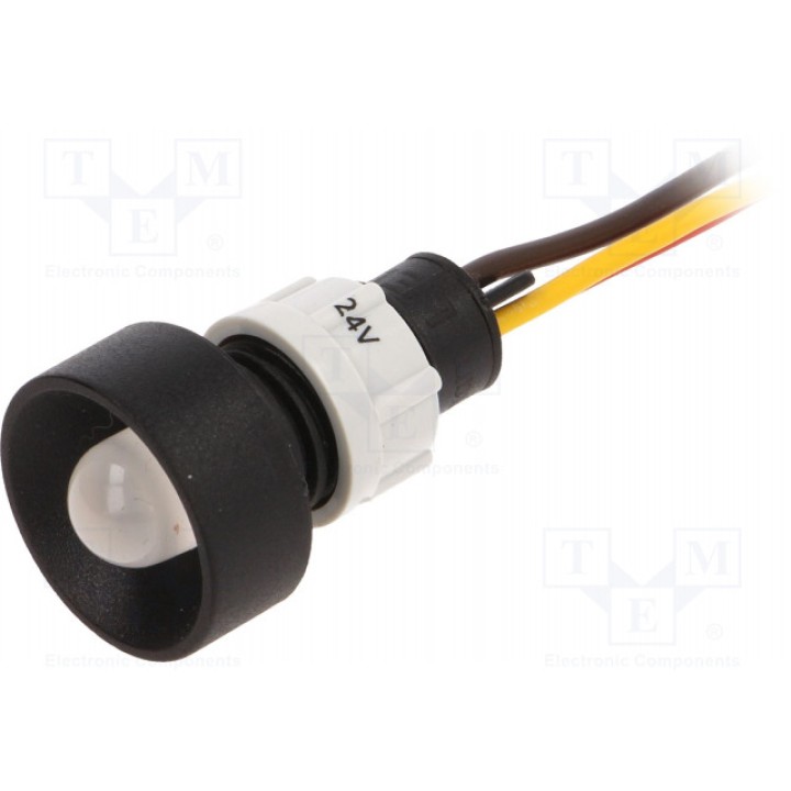 Индикаторная лампа led вогнутый POLAM-ELTA LRY-D10-24ACDCWK (LRY-D10-24AC/DCWK)