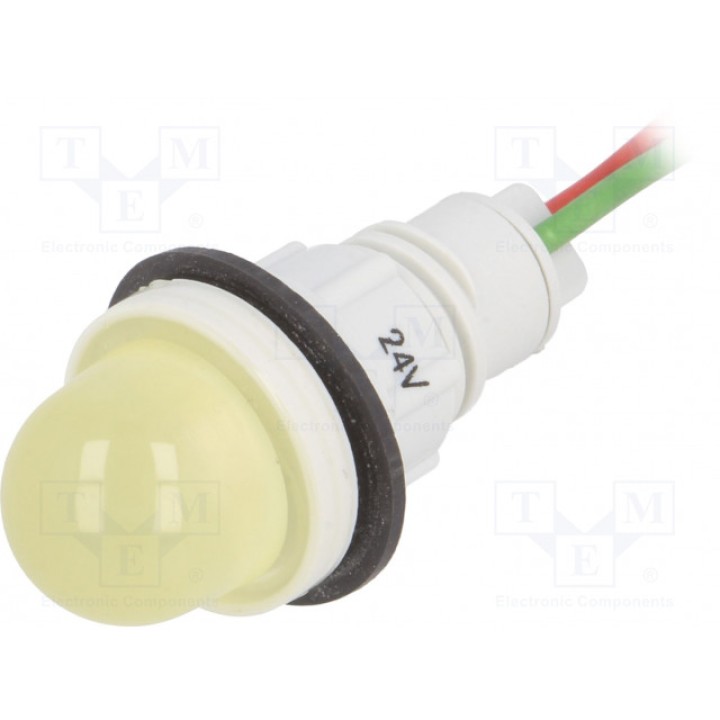 Индикаторная лампа led выпуклый POLAM-ELTA LY-D16H-24ACDC (LY-D16H-24AC/DC)