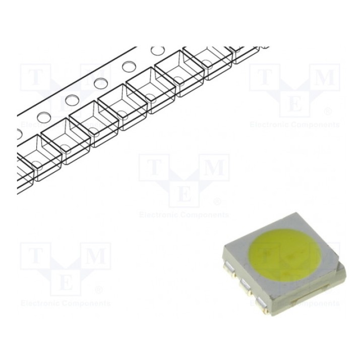 LED SMD 5060PLCC6 OPTOFLASH OF-SMD5060CW-W (OF-SMD5060CW-W)
