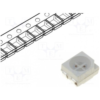 LED SMD 3528PLCC4 KINGBRIGHT ELECTRONIC KAA-3528EMBSGS
