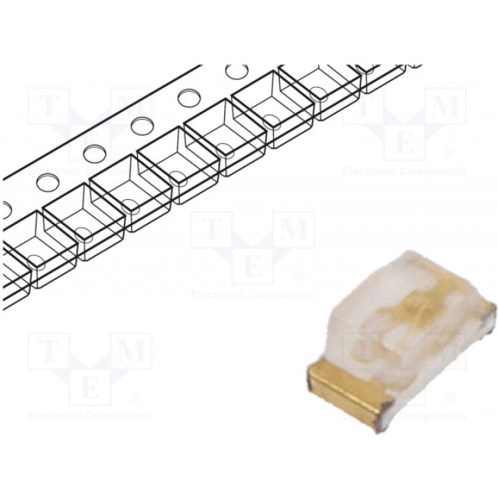 LED SMD 0603 голубой KINGBRIGHT ELECTRONIC KPT-1608QBC-D (KPT-1608QBC-D)