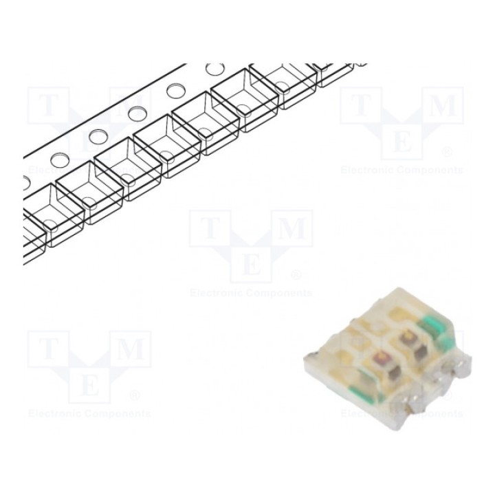 LED SMD 0606 KINGBRIGHT ELECTRONIC KPTB-1615SURKCGKC (KPTB-1615SURKCGKC)