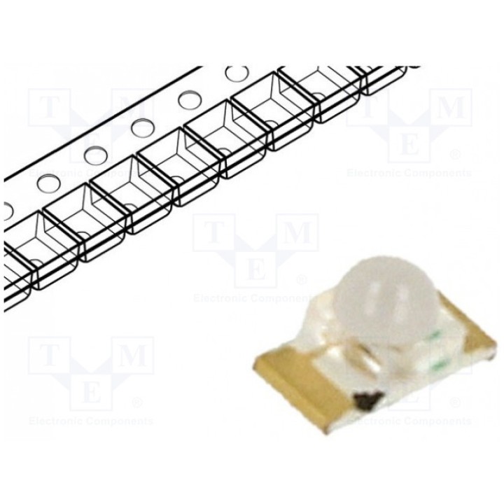 LED SMD 1206 голубой KINGBRIGHT ELECTRONIC KPTD-3216QBC-D (KPTD-3216QBC-D)