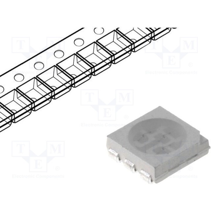 LED SMD 5050PLCC6 желтый LUCKY LIGHT LL-R5050UYC-Y2-4F (LL-R5050UYC-Y2-4F)