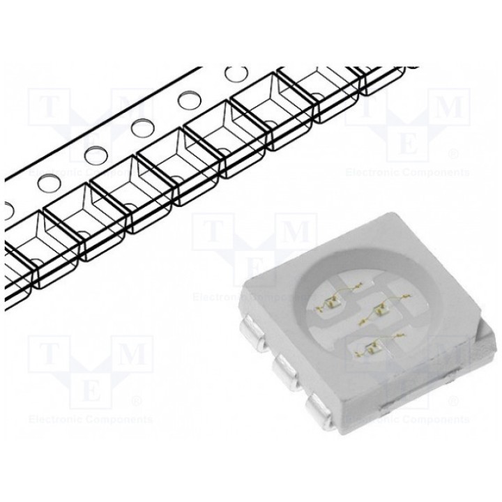 LED SMD 5060PLCC6 голубой OPTOFLASH OF-SMD5060BL-W (OF-SMD5060BL-W)