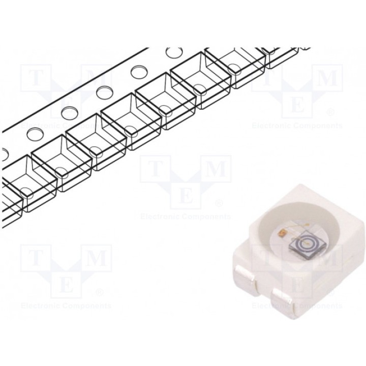 CRLED SMD 3528PLCC4 желтый OPTOSUPPLY OSY5MAS3C1A-CRLED18 (OSY5MAS3C1A-CR18)