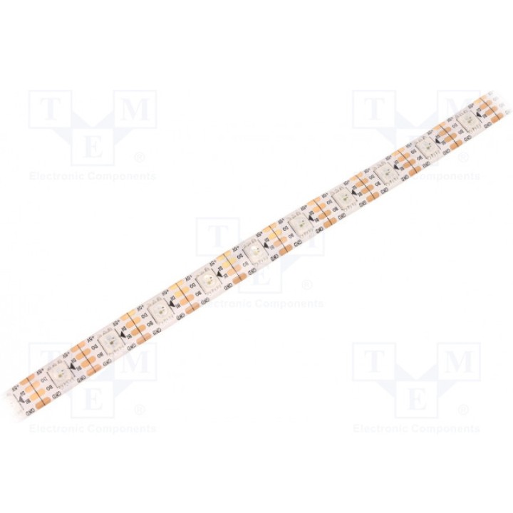 Программируемая LED лента RGB LED/м 60 SMD WORLDSEMI HC-F5V-60L-60LED-W-WS2813 IP65 (HCBAA60WG)