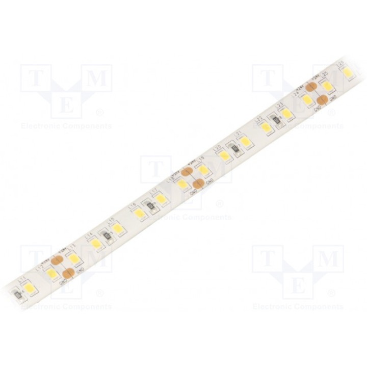 Лента LED белый нейтральный LED/м 120 SMD WISVA OPTOELECTRONICS HH-S120F010-2835NW-24 WHITE PCB IP65A (HH-40KTI-2835GWAA)