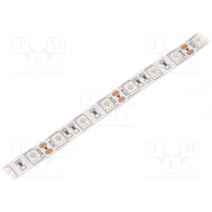 Лента LED желтый LED/м 60 SMD 5050 WISVA OPTOELECTRONICS HH-S60F010-5050-12 YELLOW WHITE PCB IP20 (HH-YLGI-5050FWNA)