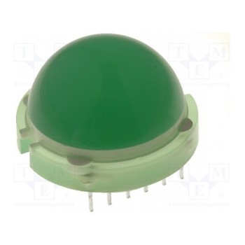 LED 20мм зеленый 40-75мкд KINGBRIGHT ELECTRONIC DLC-6SGD