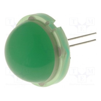 LED 20мм зеленый KINGBRIGHT ELECTRONIC DLC2-6GD