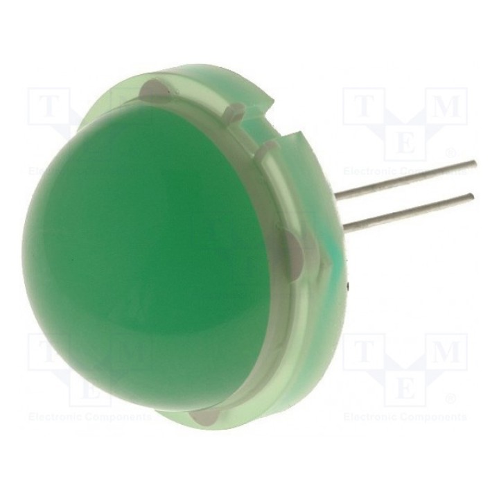 LED 20мм зеленый KINGBRIGHT ELECTRONIC DLC2-6GD (DLC2-6GD)