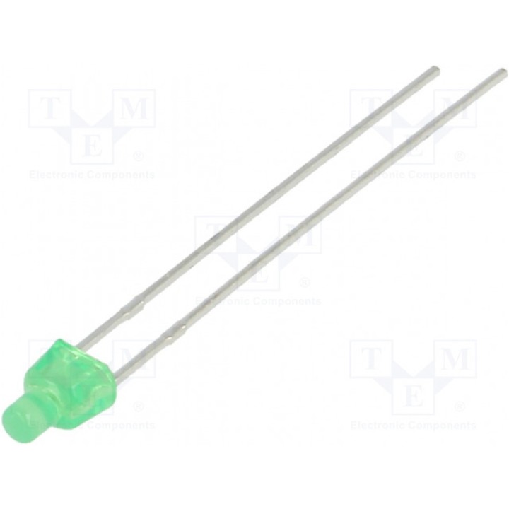 LED прямоугольная 4x28мм зеленый KINGBRIGHT ELECTRONIC L-1034GDT (L-1034GDT)