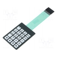 Клавиатура мембранная количество кнопок 20 QWERTY 