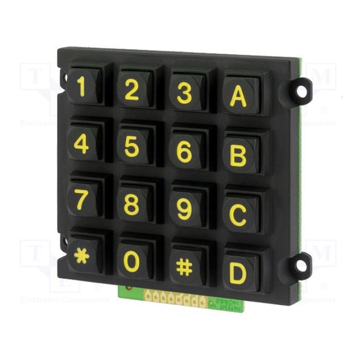 Клавиатура металл количество кнопок 16 ACCORD AK-1607-N-BBY-WP-MM (KB1607-MNB-WP-M)