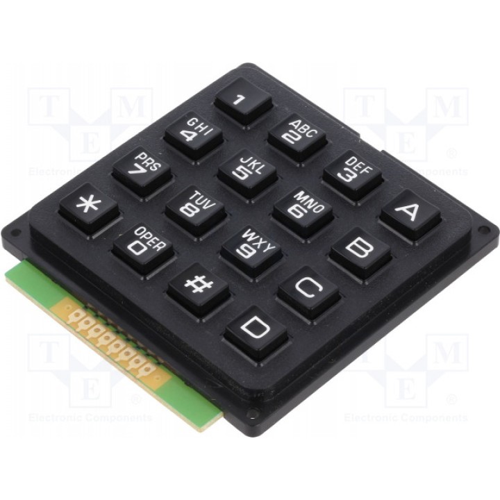 Клавиатура пластик количество кнопок 16 ACCORD AK-1604-A-BBW (KB1604-PAB)