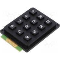 Клавиатура пластик количество кнопок 12 ACCORD AK-304-N-BBW