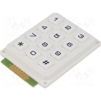 Клавиатура пластик количество кнопок 12 ACCORD AK-304-N-WWB