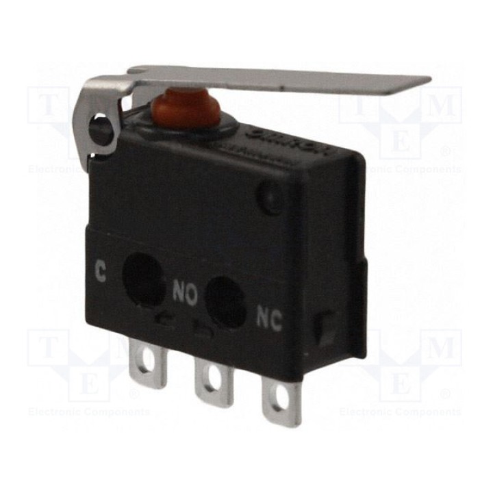 Микропереключатель snap action с рычагом OMRON D2JW-01K11 (D2JW-01K11)