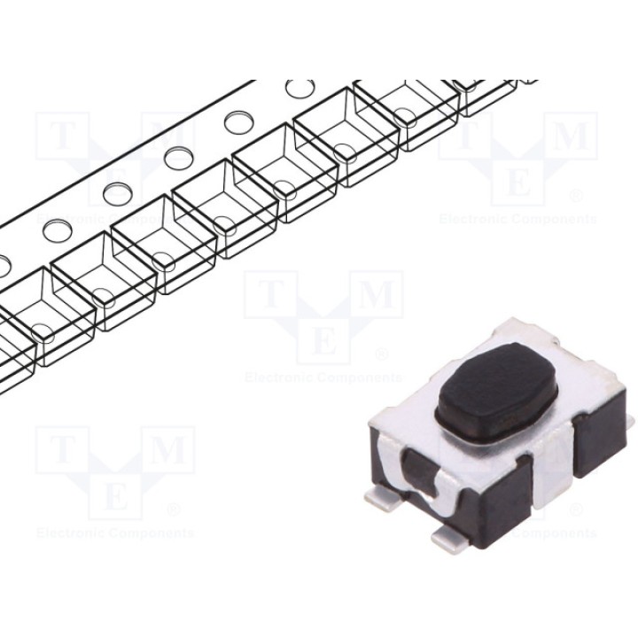 Тактовая кнопка spst-no C&K KMR421NG LFS (KMR421NGLFS)