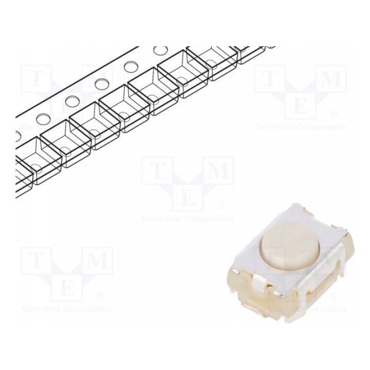 Тактовая кнопка spst-no C&K PTS820 J20M SMTR LFS (PTS820J20MSMTRLFS)