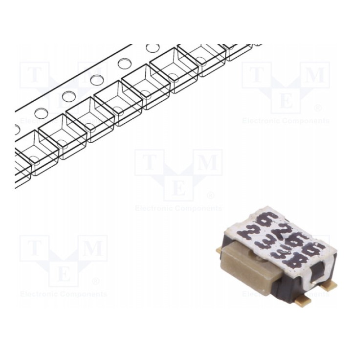 Тактовая кнопка spst-no C&K Y28B23312FP (KMS233GPLFG)