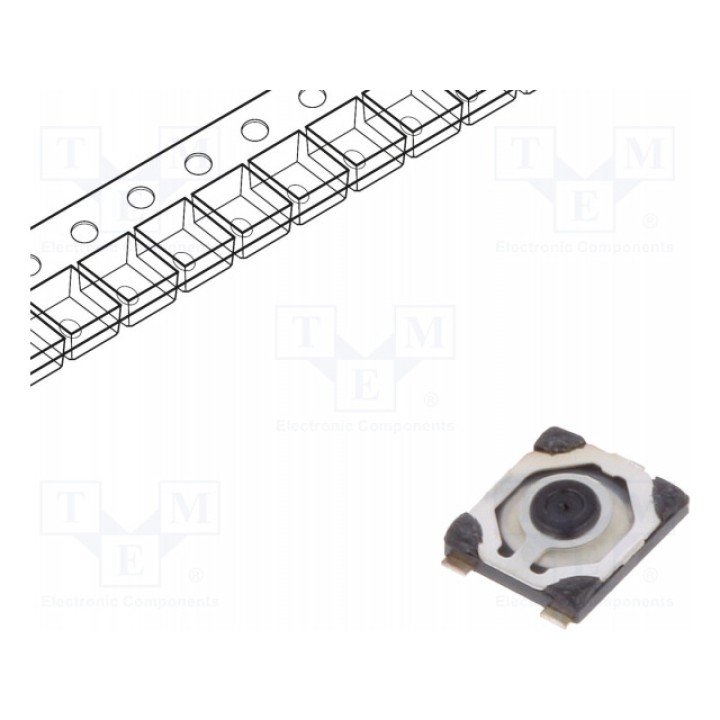 Тактовая кнопка spst-no C&K Y34H21110FP (KMT211GHFLFS)