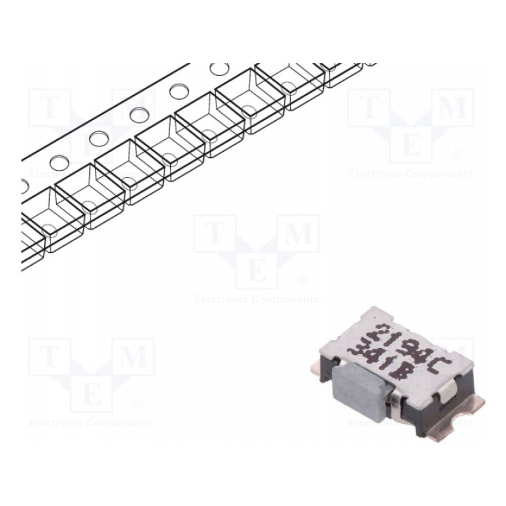 Тактовая кнопка spst-no C&K Y39A34110FP (KSS341GLFS)