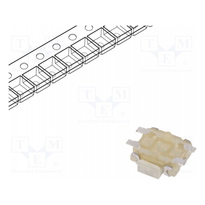 Тактовая кнопка spst-no C&K Y97NS13B5ABFP (PTS840GKPSMTRLFS)