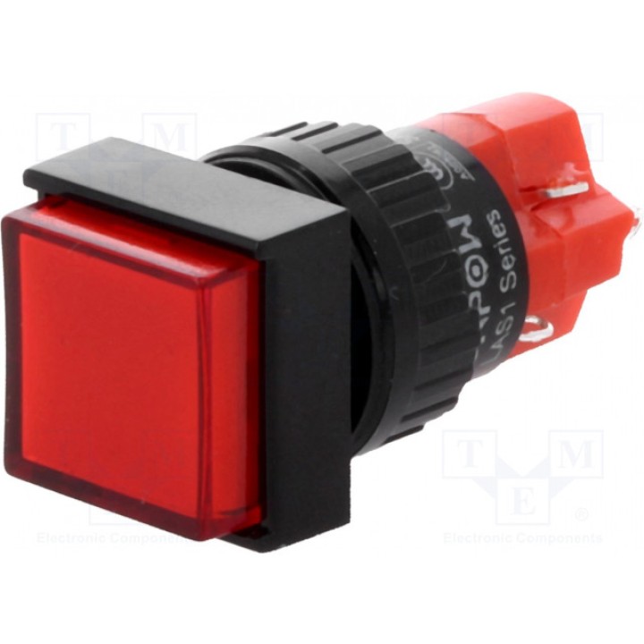 Кнопочный переключатель 2 положенияONPOW V16F-11-24R (V16F-11-24R)