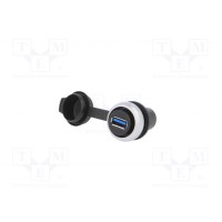 Гнездо usb 22мм LUTZE 490112