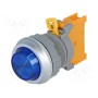 Сигнальная лампа 30мм AUSPICIOUS PLN30A BL WO LAMP (PLN30A-BL)