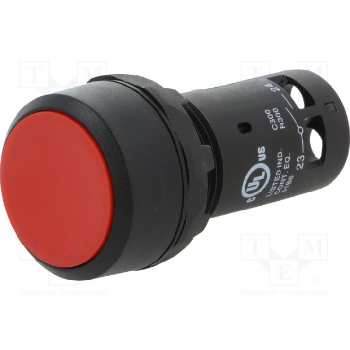 Переключатель кнопочный 1-позиционный ABB 1SFA619100R1011 (CP1-10R-10)