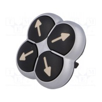 Switch 4-позиционный 1-позиционный EATON ELECTRIC M22-D4-S-X7