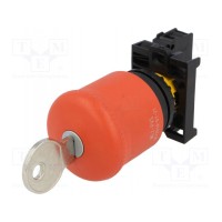 Выключатель аварийной остановки с ключом 2-позиционный EATON ELECTRIC M22-PVSK01