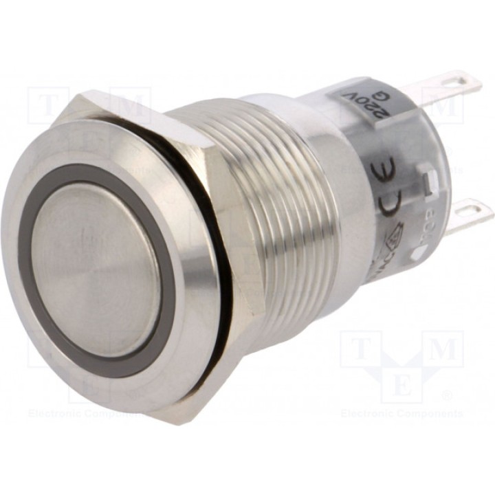 Переключатель антивандальный положения 2 ONPOW (V19-11R-220G-S)