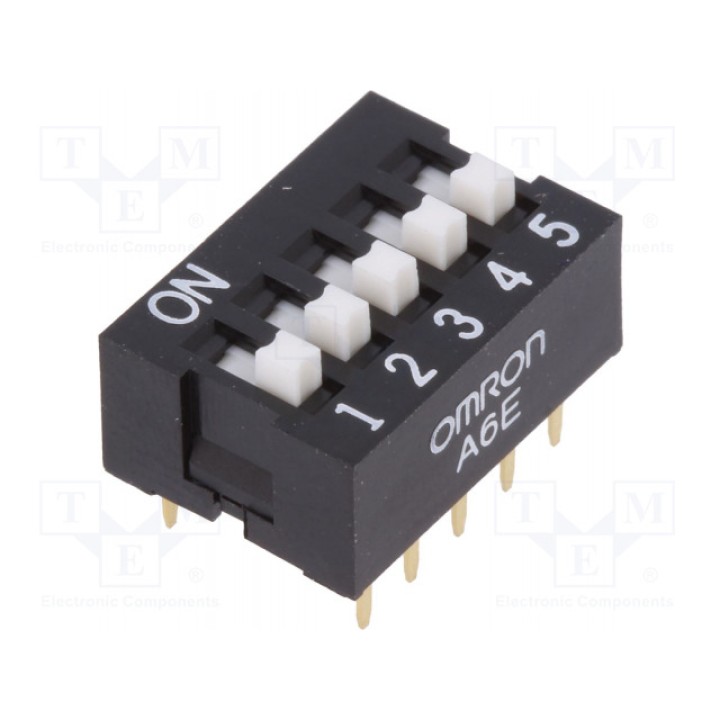 ДИП переключатель 5 секционный OMRON A6E-5104-N (A6E-5104)