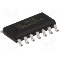 Диод защитный, сборка 13,3в SEMTECH SMDA12C-8.TBT