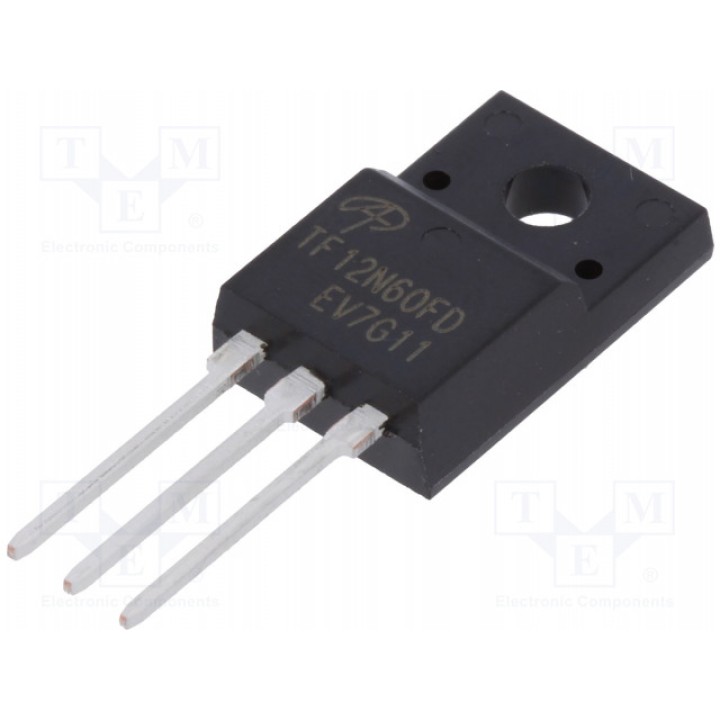 Транзистор n-mosfet полевой ALPHA & OMEGA SEMICONDUCTOR AOTF12N60FD (AOTF12N60FD)