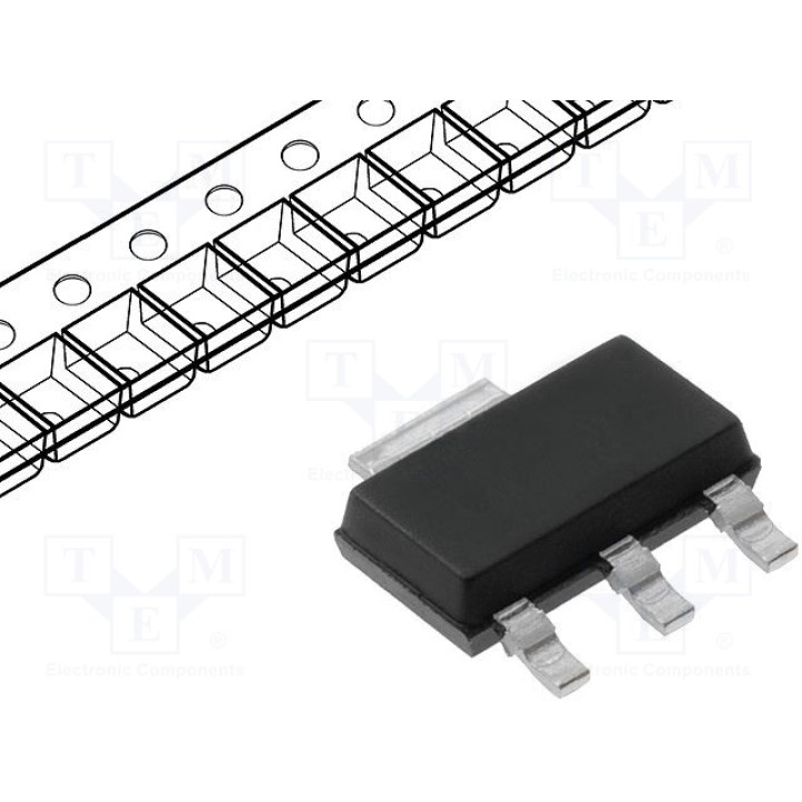 Транзистор npn биполярный INFINEON TECHNOLOGIES BDP947H6327XTSA1 (BDP947)