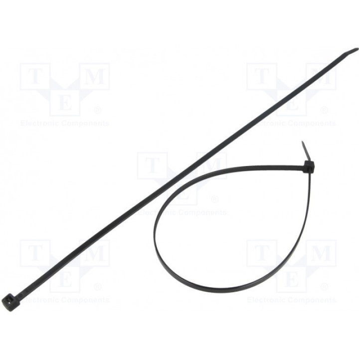 Кабельная стяжка L 380мм FIX&FASTEN FIX-S-4.8X380BK (FIX-S-4.8X380-BK)