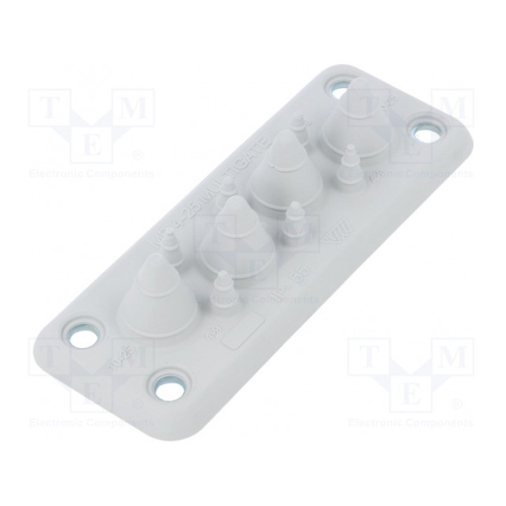 Многоканальный кабельный ввод TRELLEBORG MB410 IP55 RAL 7035 UL94 V-0 (MB4-10IP55-7035-V0)