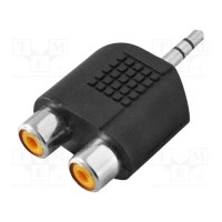 Jack 35мм вилкагнездо RCA x2 LOGILINK CA1001