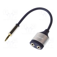 Jack 35 мм гнездо x2Jack 35мм вилка LOGILINK CA1101