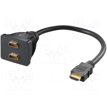 Разветвитель сигнала HDMI Goobay HDMI-2HDMI-G
