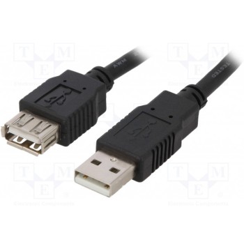 Кабель USB 20 BQ CABLE CAB-USB2AAF-3-BK