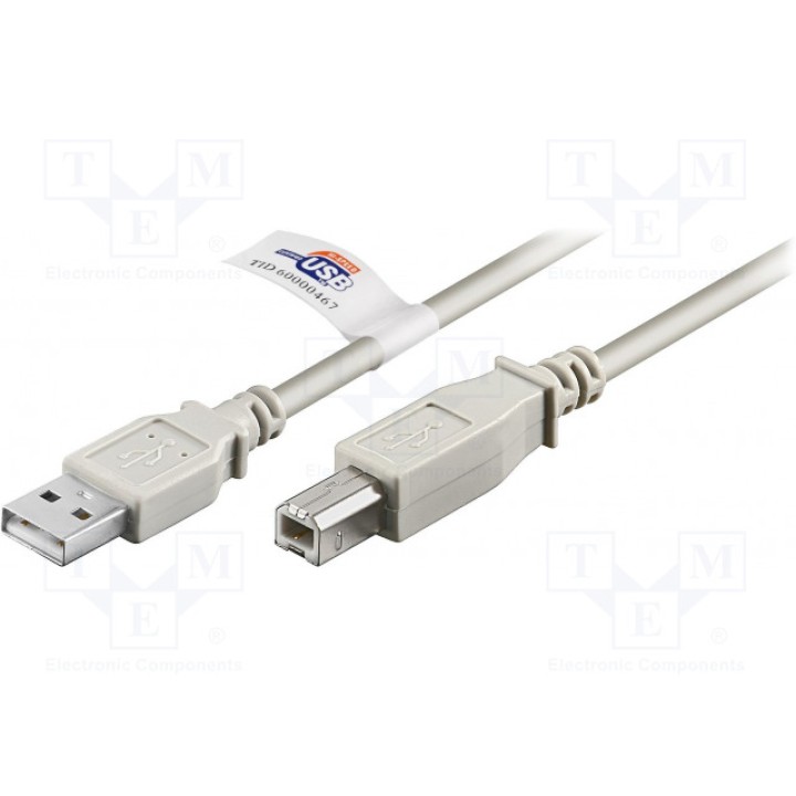 Кабель USB 20 Goobay 50831 (USB-AB-UL-2)